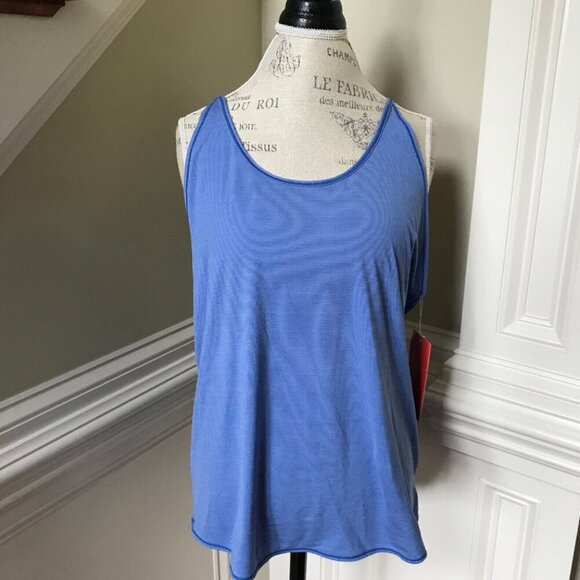 NWT Zella Her Racerback Tank Top Shirt Womens Large Blue Sleeveless Yoga NEW - Picture 4 of 12